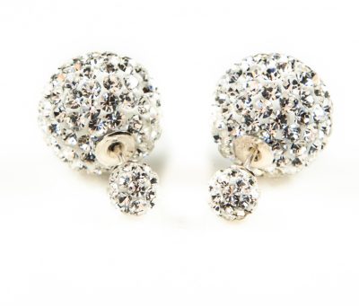 11002 Double Dots White Crystal