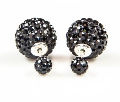 11003 Double Dots Black Crystal