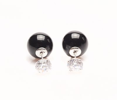 11068 Double Dots Zircon Black