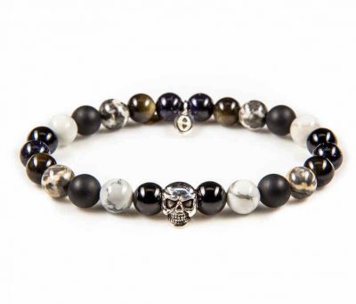 86010 Black & White Skull